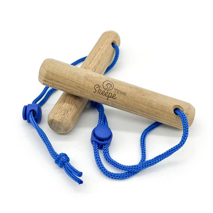 Texelse wandelstokjes Skeepe blauw