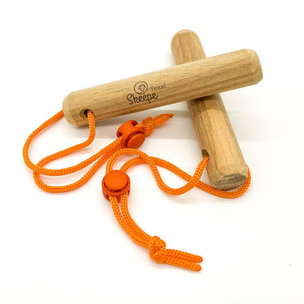 Wandelstokjes Wandelhout Skeepe - Texel oranje