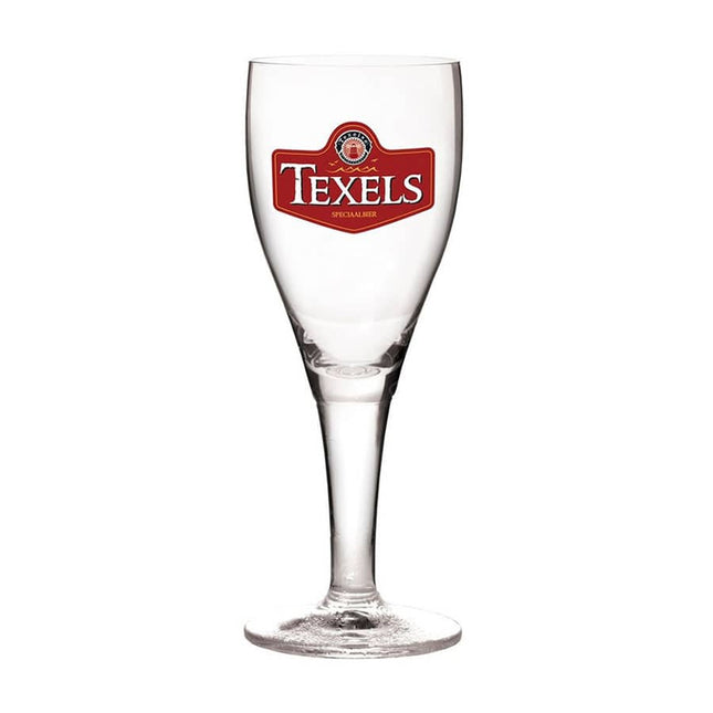 Texel bierglas op voet. Speciaal bier van Texel