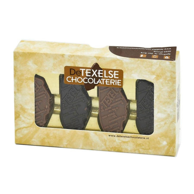 Texelse chocolaatjes assortiment – melk en puur – 16 stuks