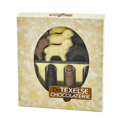 Texelse chocolaatjes assortiment – melk en puur – 16 stuks