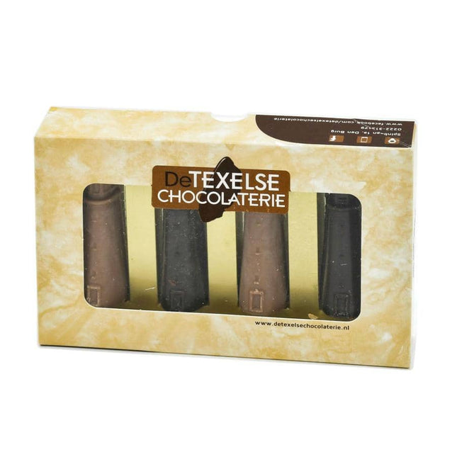 Texelse chocolaatjes assortiment – melk en puur – 16 stuks