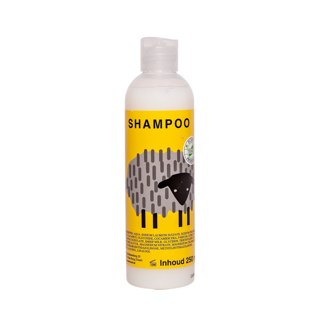 Shampoo met schapenmelk