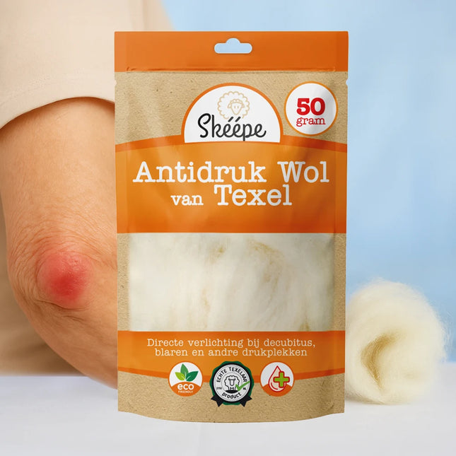 Antidruk wol TExel bij decubitus