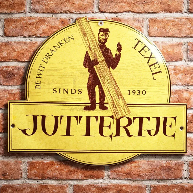 reclame bord juttertje texel