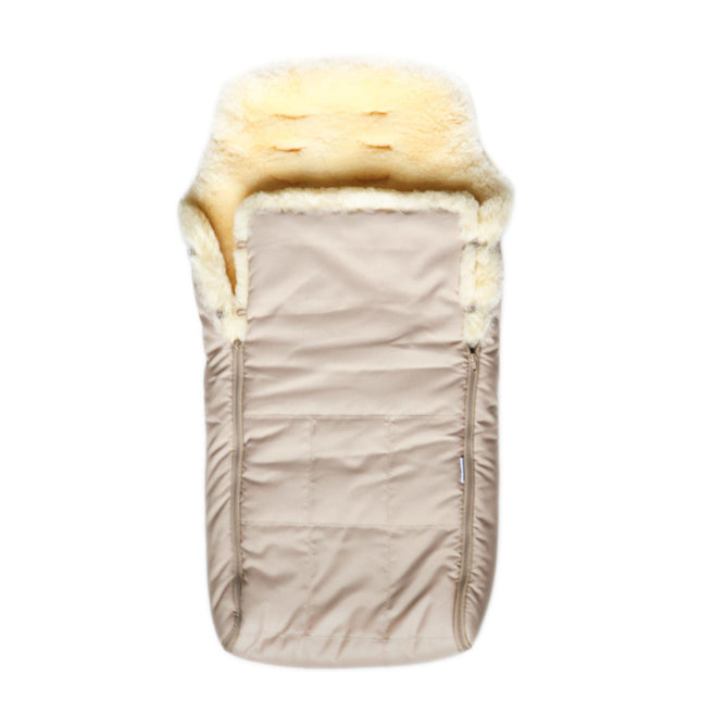 Voetenzak baby schapenwol taupe
