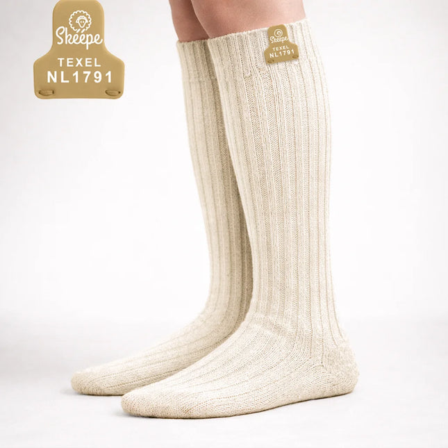 Lange wollen sokken voor dames