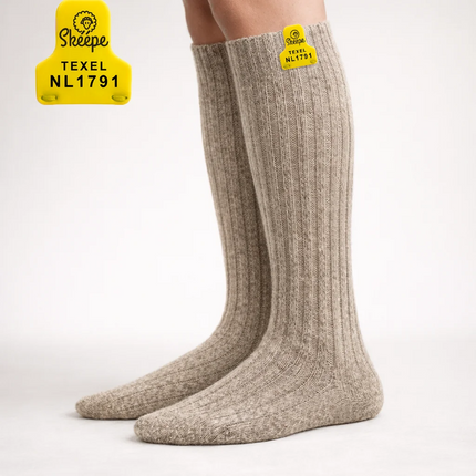 Wollen kniekousen - Texel - wol