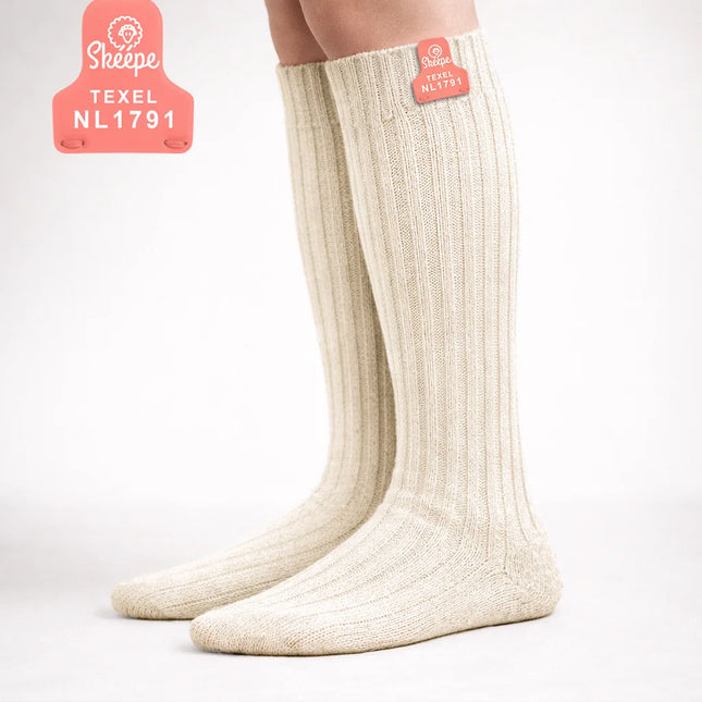 Lange wollen sokken voor dames