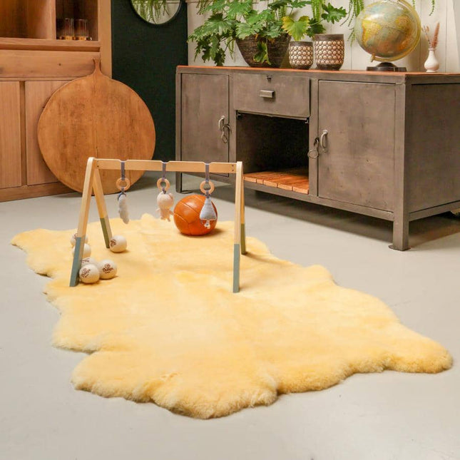 schapenvacht voor baby's - speelmat, mat en onderdeken voor kinderbedjes