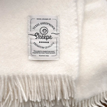 Witte deken wol - Skeepe Texel