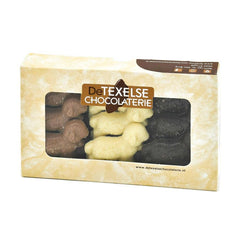 Texelse chocolaatjes assortiment – melk en puur – 16 stuks
