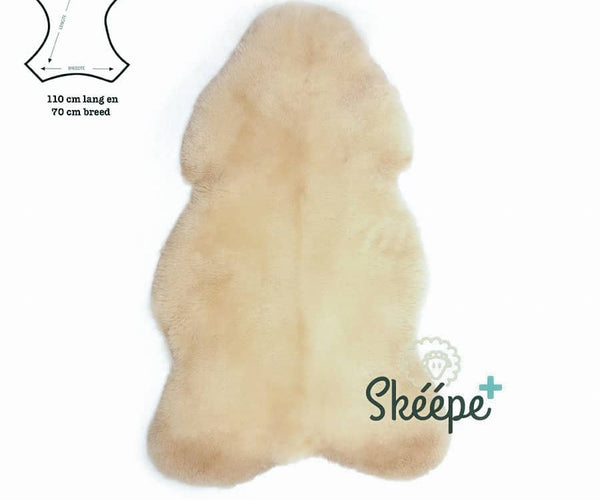 Tibetaans lamsvacht taupe 40 cm - Lifestyle By Leonie